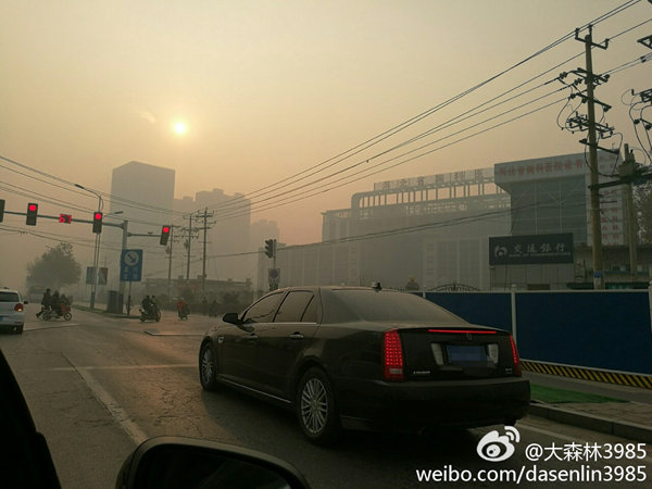 今冬来最持久雾霾战将进入最严重时段北京河北或爆表